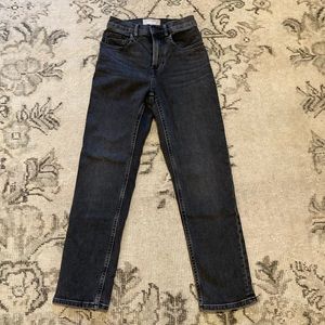 Everlane high rise black jeans size 24 ankle